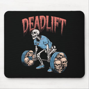 Mousepad Empilhação do crânio do esqueleto Workout Potência