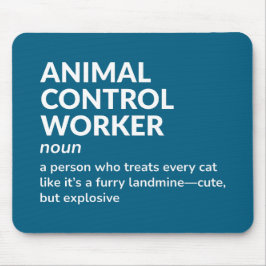 Mousepad Empregado Hilário De Controle Animal Significa