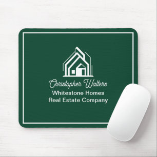 Mousepad Empresa de Imóveis Verde Corretor Personalizado