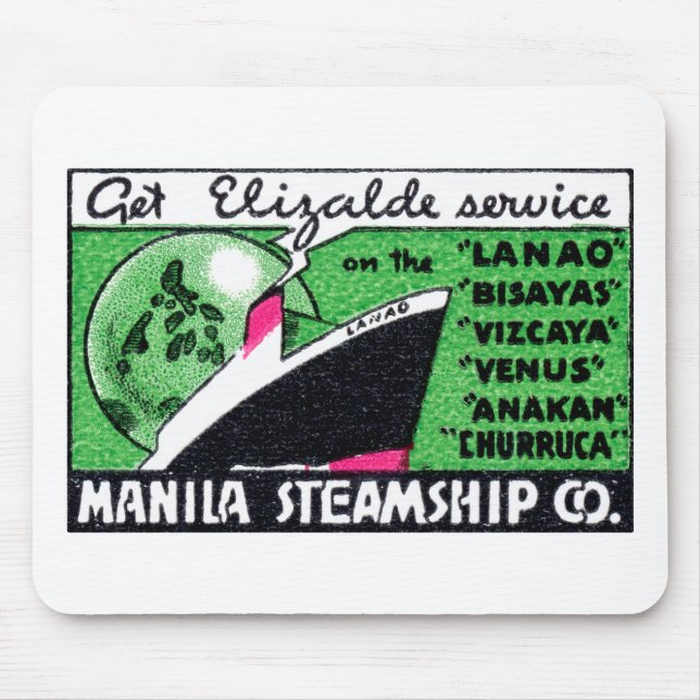 Mousepad Empresa de Steamship de 1930 (Frente)
