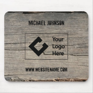 Mousepad Empresa de textura de madeira russa personalizada 