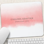 Mousepad Empresa minimalista de cor d'água rosa<br><div class="desc">Mouse Empresarial Minimalista De Cor-De-Água Rosa Ombre. Perfeito para um negócio feminino procurar estilistas de cabelo,  maquiador,  cosmetólogo e muito mais!</div>