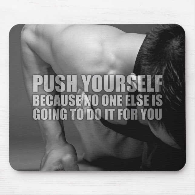 Mousepad Empurre-se - Motivação do Workout (Frente)