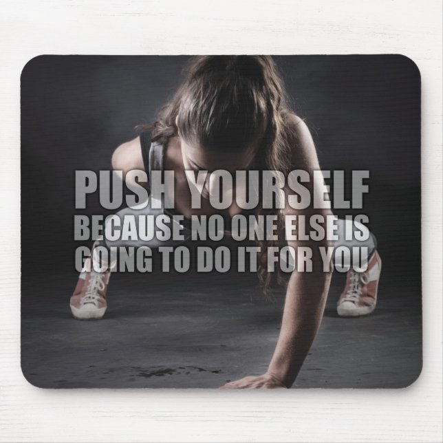 Mousepad Empurre-se - Motivação do Workout (Frente)