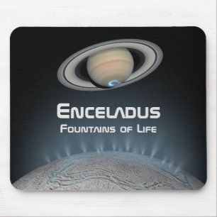 Mousepad Enceladus Saturn Moon Fountain of Life