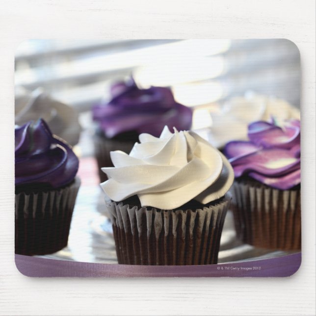 Mousepad Encerramento de cupcakes com foco seletivo em (Frente)