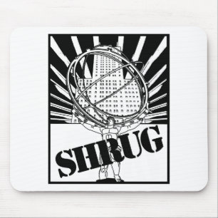Mousepad ENCOLHO DE OMBROS inspirada pelo atlas novo