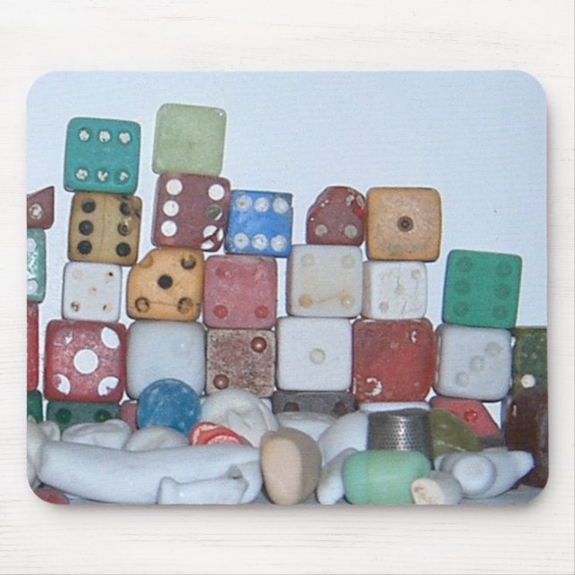 Mousepad Encontrados na Praia Encontrados Objetos (Frente)