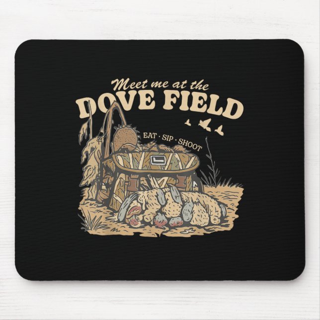 Mousepad Encontre-Me Na Dove Field Dove Caçando Camo Bag Hu (Frente)