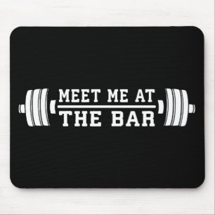 Mousepad Encontre-Me No Bar - Barbell - Workout