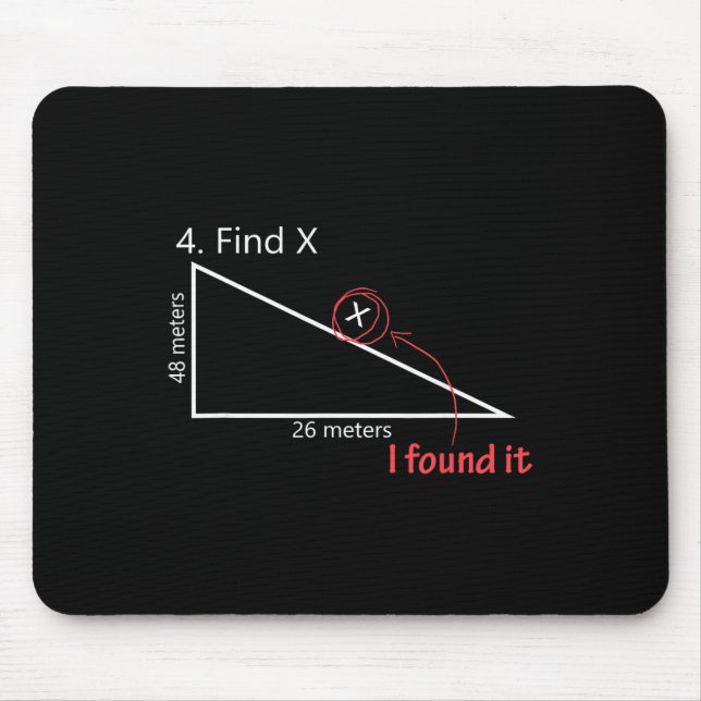 Mousepad Encontre Professor de Matemática Gráfico Presente  (Frente)