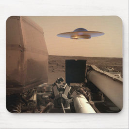 Mousepad Encontro de Saucer de OVNI de Alienígena Mars InSi