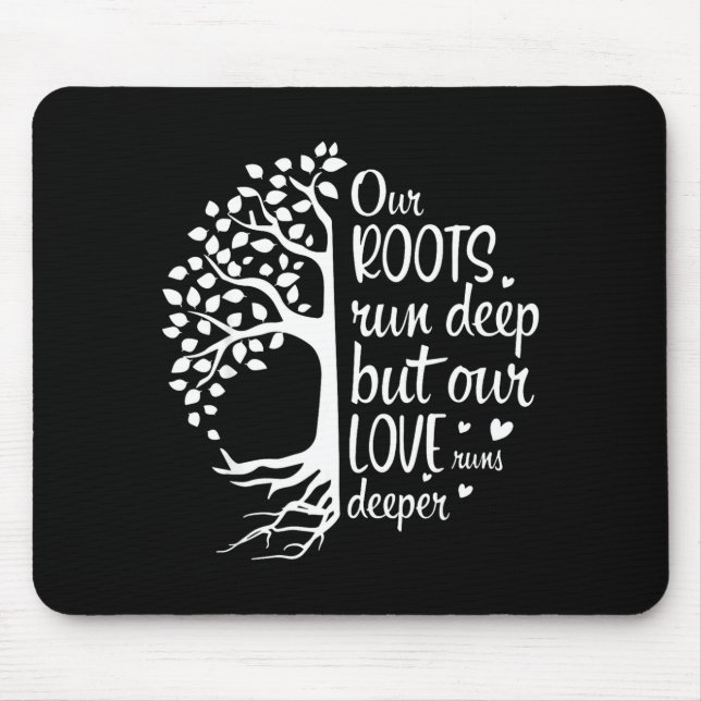 Mousepad Encontro familiar vibrações raízes profundas amor  (Frente)