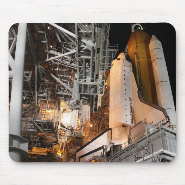Mousepad Endeavor de Shuttle Espacial na plataforma de lanç (Frente)