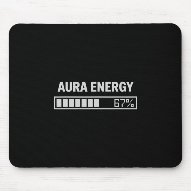 Mousepad Energia Aura aos 67 Meme Divertido Seis Sete Geraç (Frente)