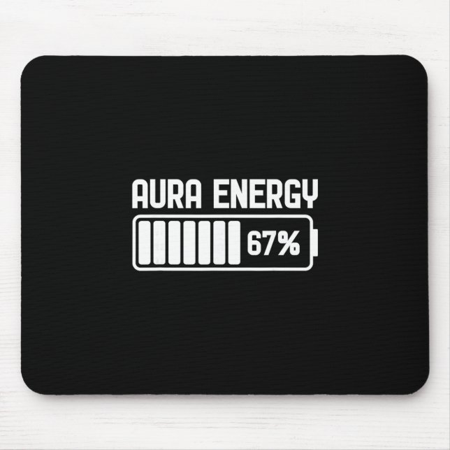Mousepad Energia Aura aos 67 Meme Divertido Seis Sete Geraç (Frente)