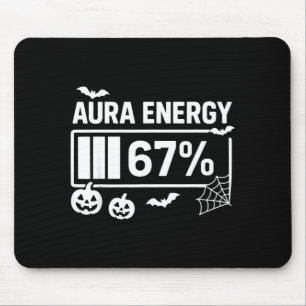 Mousepad Energia da aura 67 por cento 6 7 meme halloween