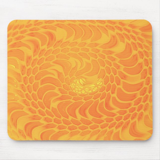 Mousepad Energia Espiral ouro (Frente)