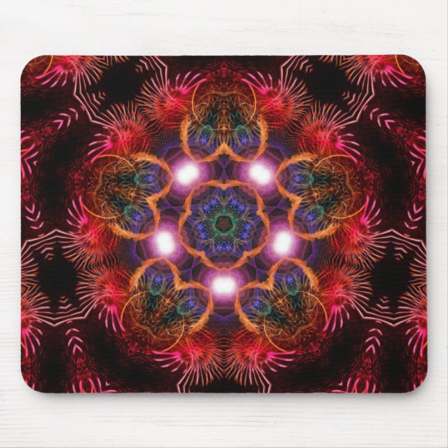 Mousepad Energia luminosa | Pente-púrpura rosa (Frente)