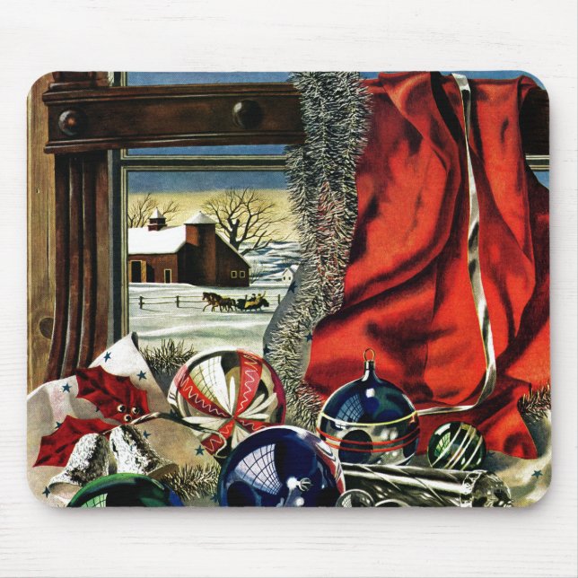 Mousepad Enfeites de natal (Frente)