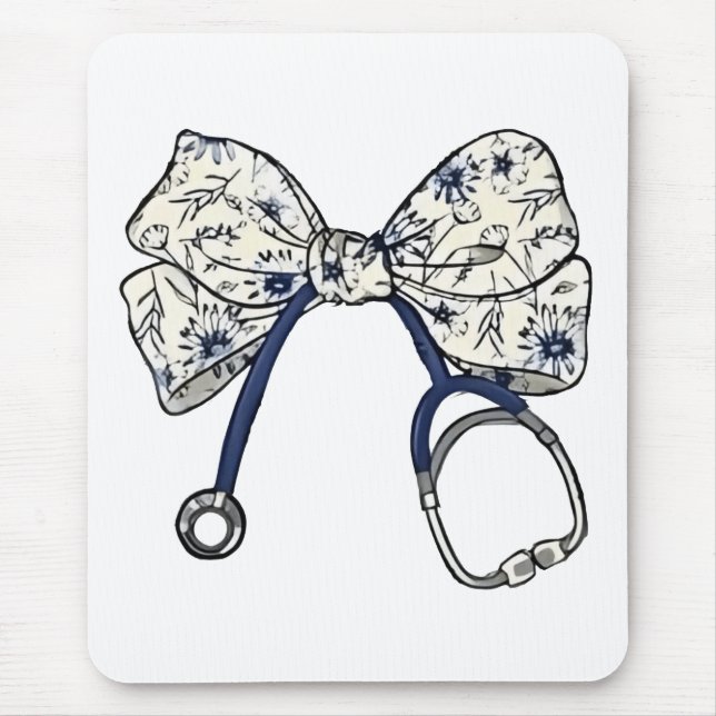 Mousepad Enfermagem de Arco de coquete de Arco coquete de c (Frente)