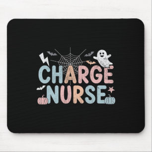 Mousepad Enfermagem de Enfermeira de Encargo do Halloween