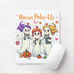 Mousepad Enfermagem de Spoke, Fantasma de Halloween Spooky
