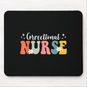 Mousepad Enfermagem forense enfermeira correcional retrô gr