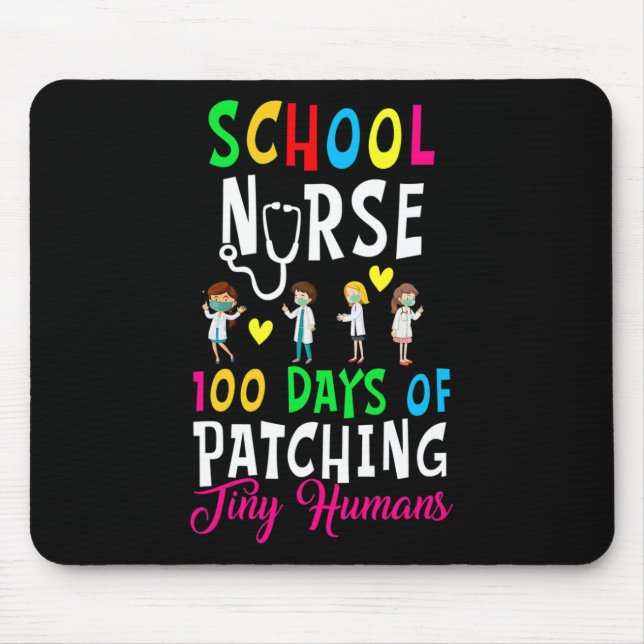 Mousepad Enfermeira 100 Dias De Patching Humano Pequeno Div (Frente)