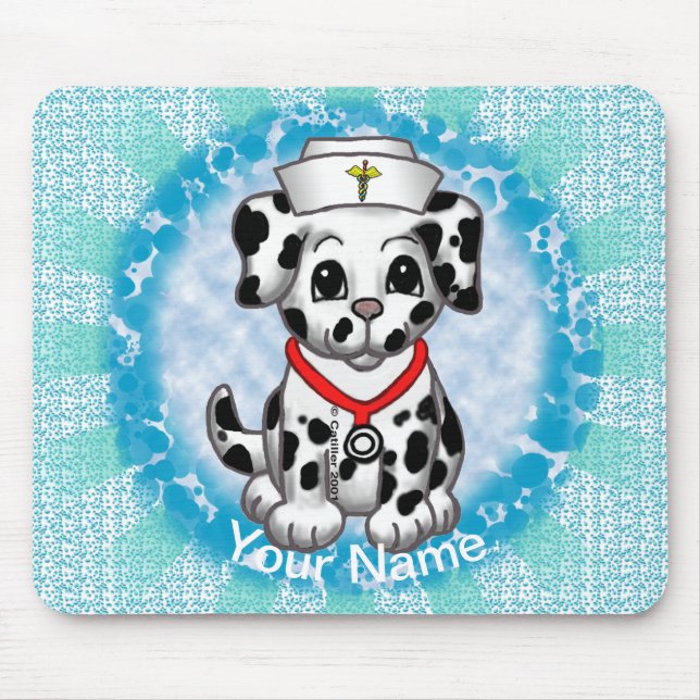 Mousepad Enfermeira cachorrinho  (Frente)