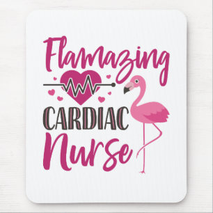 Mousepad Enfermeira Cardíaca Flamingo