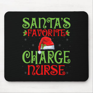 Mousepad Enfermeira Chefe Favorita do Papai Noel Presentes 