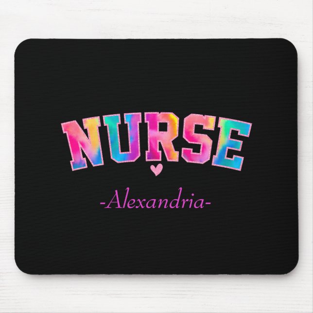 Mousepad Enfermeira Colorida (Frente)