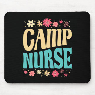 Mousepad Enfermeira de Acampamento Vestido Floral Verão Aca