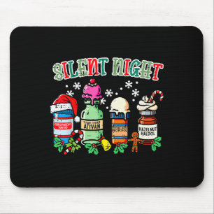 Mousepad Enfermeira de Natal Noite Silenciosa Propofol Xmas