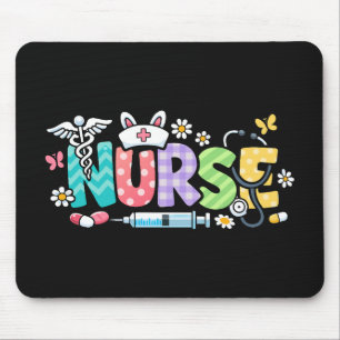 Mousepad Enfermeira de Páscoa Fofa Humor Médico