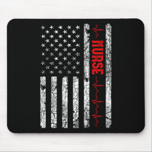 Mousepad Enfermeira de Sinalizador Americano Enfermeira Pat