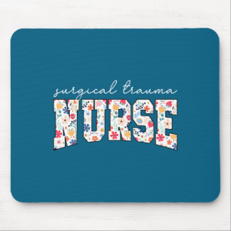 Mousepad Enfermeira de Trauma Cirúrgico Floral Uti