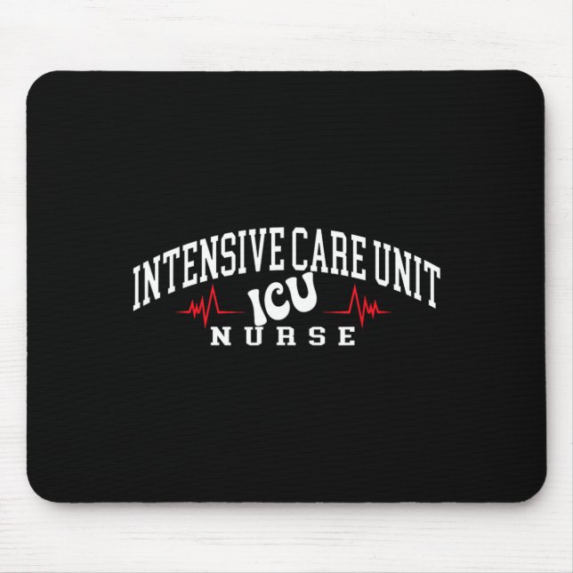 Mousepad Enfermeira de UTI engraçada Enfermeira de Unidade  (Frente)