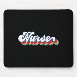 Mousepad Enfermeira engraçada vida de enfermagem vintage mã