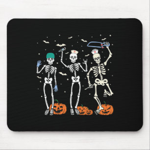 Mousepad Enfermeira Esqueleto Halloween Saúde 1