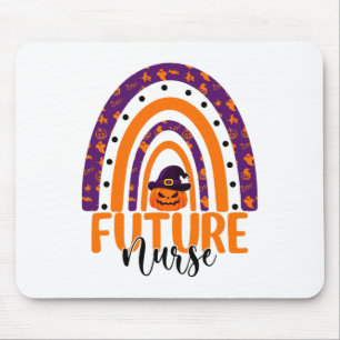 Mousepad Enfermeira Futura Enfermeira Arco-Íris Halloween P