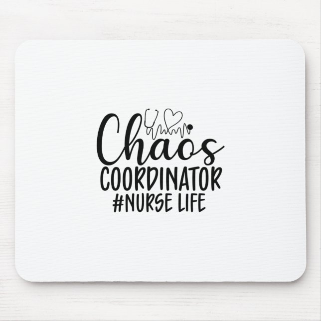 Mousepad Enfermeira Gerador de Caos Presente Enfermeira Vid (Frente)