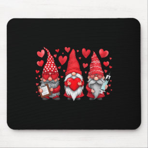 Mousepad Enfermeira Gnome Scrub Dia dos Namorados Rn Uti Er
