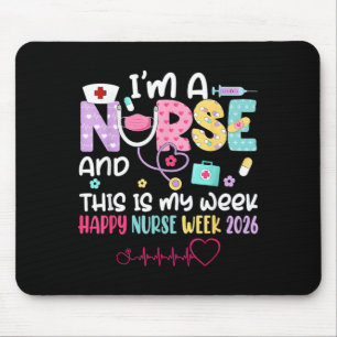 Mousepad Enfermeira Groovy Enfermeira de Saúde Hospital Enf