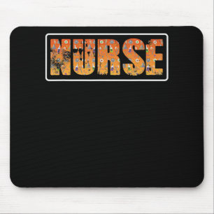 Mousepad Enfermeira Halloween Presente Com Chapéu De Bruxa