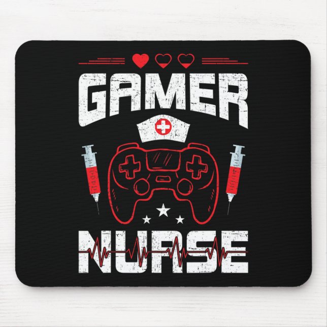 Mousepad Enfermeira Jogos de Vídeo 1 (Frente)