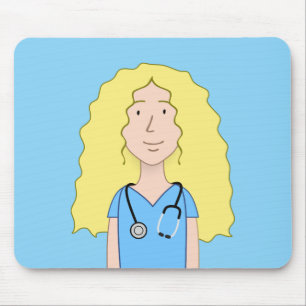 Mousepad Enfermeira loira