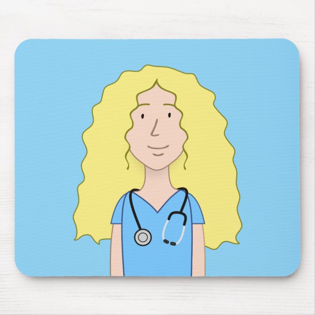Mousepad Enfermeira loira (Frente)