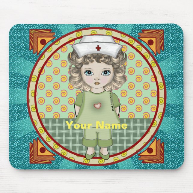 Mousepad enfermeira menina  (Frente)